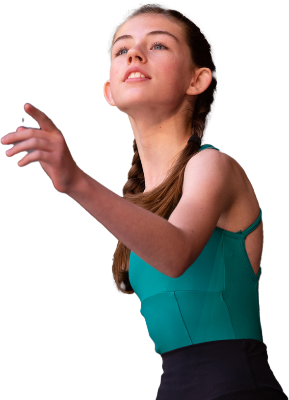 A girl reciting poetry